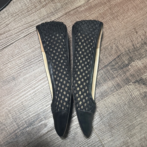 Jimmy Choo Black Mesh Flats - Picture 6 of 11